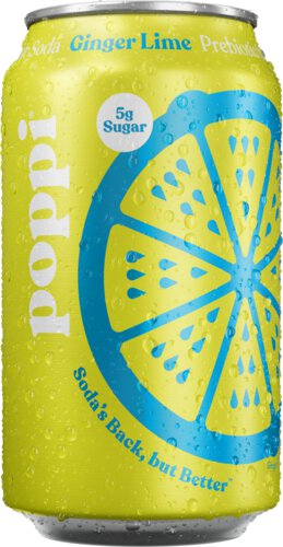 Poppi Ginger Lime Prebiotic Soda