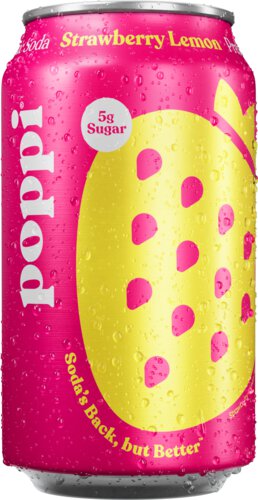 Poppi Strawberry Lemon Prebiotic Soda