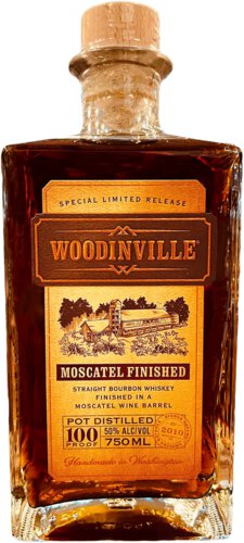 Woodinville Washington Straight Bourbon Finished In Moscatel Wine Barrels
