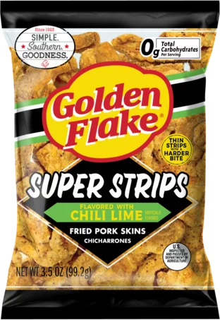 GOLDEN FLAKE CHILI LIME PORK SKINS