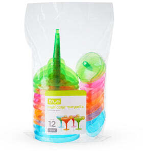 True Multicolor Margarita Plastic Cups