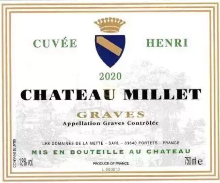 Château Millet Graves Blanc