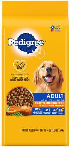 Pedigree Complete Nutrition Adult Dry Dog Food Roasted Chicken Rice & Vegetable Flavor Dog Kibble