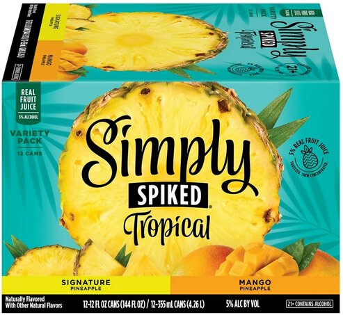SIMPLY SPIKED TROPICAL 2/12 CANS