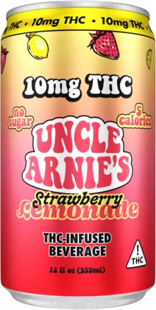 Uncle Arnie's Strawberry Lemonade 10mg Thc Cannabis Infused Beverage