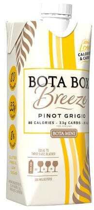 Bota Box Mini Breeze Pinot Grigio Low Calorie