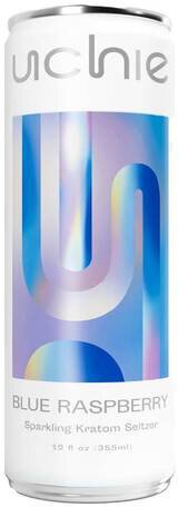 Uchie Blue Raspberry Kratom Seltzer 12oz