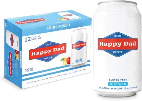 Happy Dad Fruit Punch Seltzer