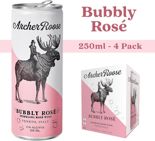 Archer Roose Bubbly Sparkling Rose Canned Wine