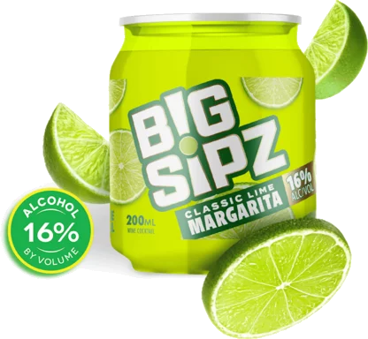 Big Sipz Classic Lime Margarita Wine Cocktail