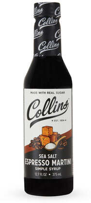 Collins Sea Salt Espresso Martini Simple Syrup
