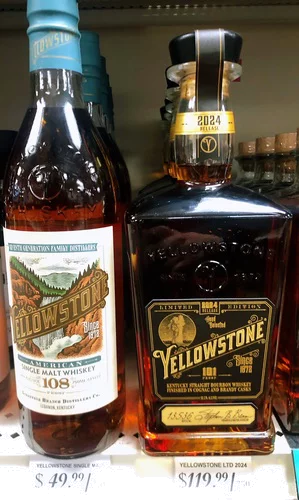 Yellowstone 2024 Limited Edition & Single Malt, 2 Bottles Bundle