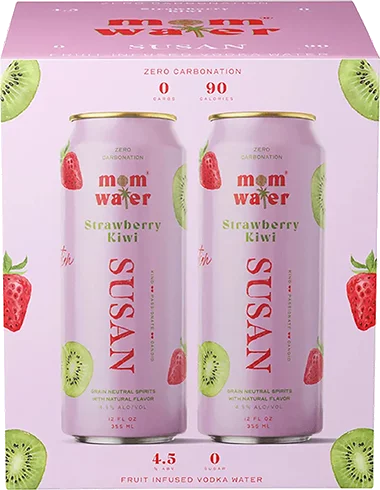 Mom Water 'Susan' Strawberry Kiwi Vodka Water