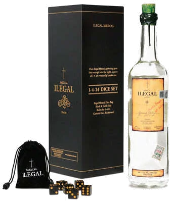 Ilegal Mezcal Joven With Holday Dice Kit