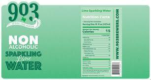 903 Brewers Sparkling Lime Water N A