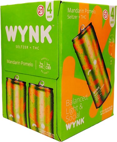 Wynk 3mg Mandarin Pomelo THC 12oz