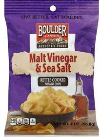 Boulder Canyon Malt Vinegar & Sea Salt Kettle Chips