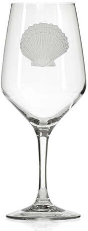 ROLF SCALLOP SHELL WINE 19OZ GLASS