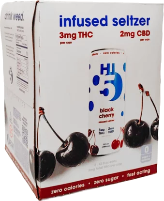 Hi5 Black Cherry THC Seltzer
