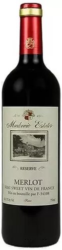 Davids Kingdom Merlot Semi Sweet Markovic Estates