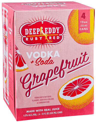 Deep Eddy Ruby Red Vodka & Soda Ready-To-Drink