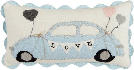 Car Mini Wedding Felt Pillow