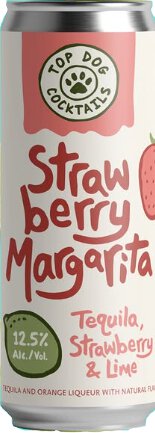 Top Dog Strawberry Margarita 4pk 12oz Can
