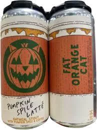 FAT ORANGE CAT PUMPKIN SPICE LATTE CANS