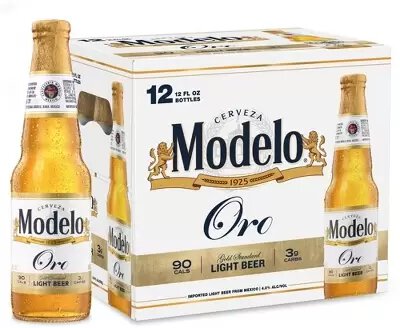 Modelo Oro Light Mexican Beer