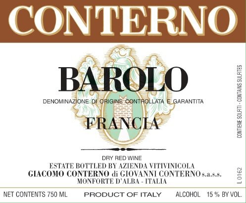 Giacomo Conterno Barolo Cascina 18