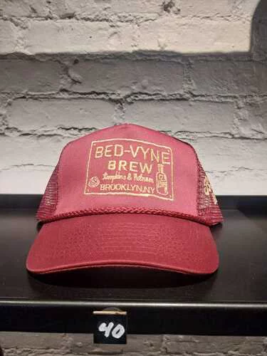 Bed Vyne Brew Trucker Hat Burgundy & Gold