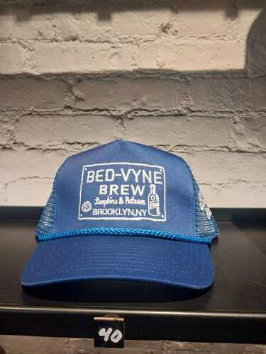 Bed Vyne Brew Trucker Hat Royal Blue & White