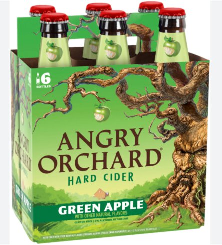 Angry Orchard Green Apple Hard Cider Bottles