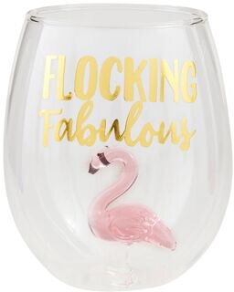 Flamingo Sea Icon Wine Glass