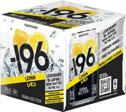 -196 Lemon Vodka Seltzer 6% Can