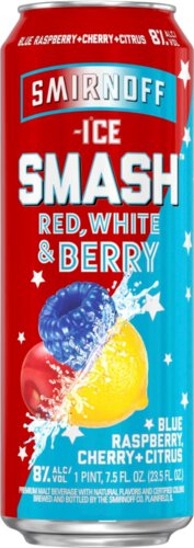 Smirnoff Ice Smash Red White & Berry 24oz Can