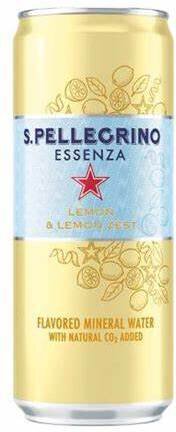 San Pellegrino Lemon And Lemon Zest Essenza Mineral Water
