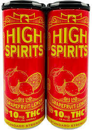 HIGH SPIRITS GRAPEFRUIT LEMON 10MG THC