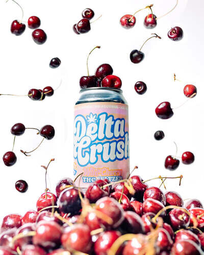 Delta Crush Cherry THC Seltzer