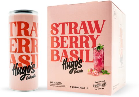 Hugo's Cocktails Strawberry Basil
