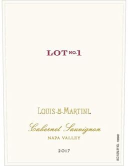 Louis M. Martini Cabernet Sauvignon Lot No. 1 Napa Valley