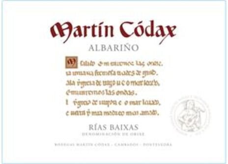 Martin Codax Rias Baixas Albarino