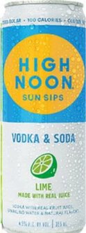 High Noon Sun Sips Lime Vodka & Soda