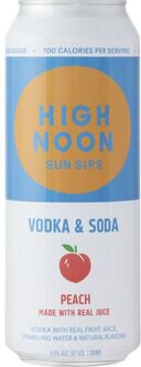 High Noon Sun Sips Peach Vodka & Soda
