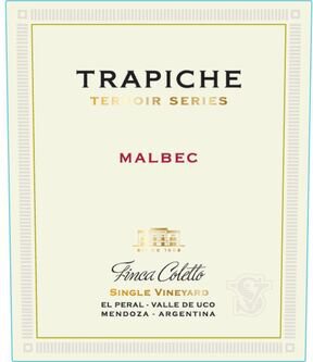 Trapiche Terroir Series Malbec El Peral Single Vineyard Finca Coletto Valle De Uco