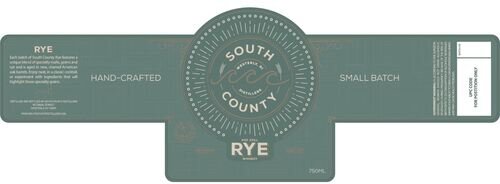 South County Distillers Small Batch Hand-Crafted Rye Whiskey