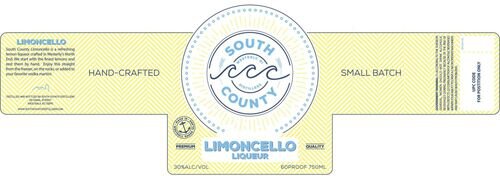 South County Distillers Small Batch Hand-Crafted Limoncello Liqueur