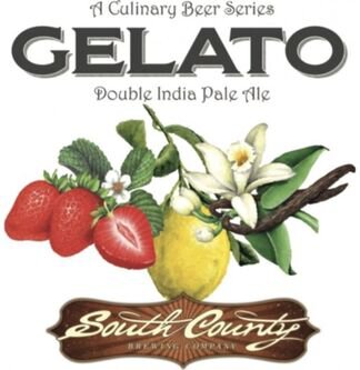 South County Brewing Company Culinary Beer Series Gelato Strawberry Lemon Double IPA