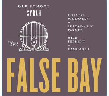 False Bay Wines Syrah Old School Coastal Region