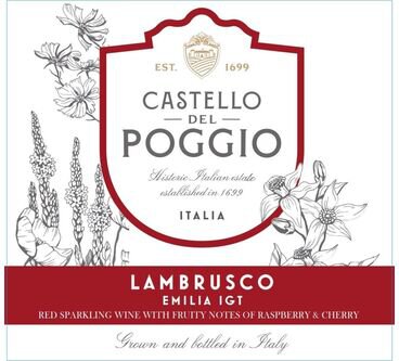 Castello del Poggio Lambrusco Dell'Emilia Amabile